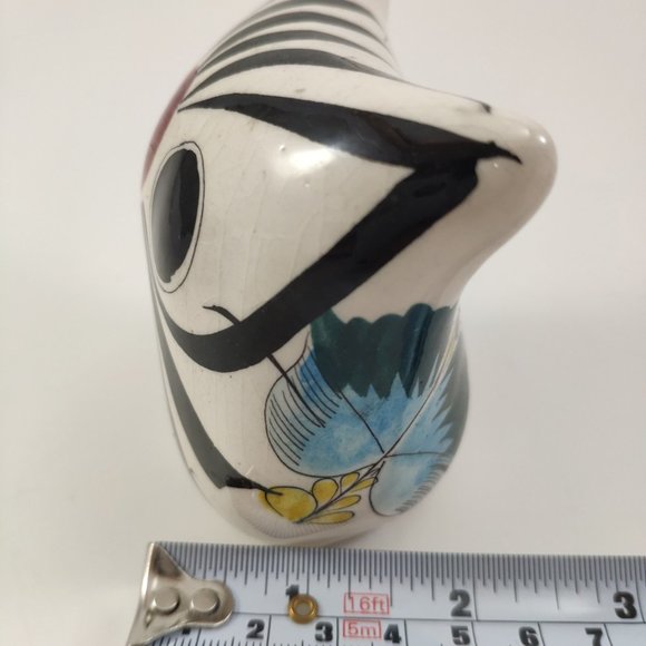 Set of 3 Talavera Ceramic Vintage Figurines Bird, Owl, and Fish Set - Picture 10 of 15